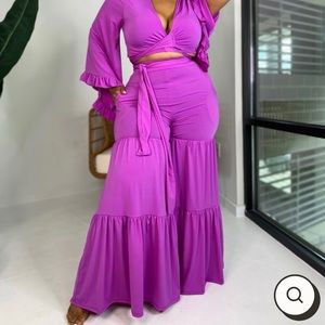 Two-Piece Purple/Magenta set in Size 3x
